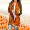 thumbnail image 1 of WXLWZYWL Halloween Cardigans for women 2024 Ghost Pumpkin Bat Spide Web Witch Graphic Coats Long Sleeve Lightweight Tops Open Front Fall Jackets, 1 of 6