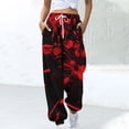 thumbnail image 1 of WXLWZYWL Halloween Pants for Women 2024 Cinch Bottom Sweatpants Women's Casual High Waisted Pockets Joggers Sport Workout Active Baggy Lounge Trousers, 1 of 5