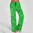 thumbnail image 1 of WXLWZYWL Halloween Pants for Women Plus Size Stretch Pants Casual Palazzo Sweatpants Bat Print Drawstring Wide Leg Pant Lounge Elastic Waist Sweatpant with Pockets, 1 of 6