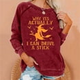 thumbnail image 1 of WXLWZYWL Halloween Sweatshirt for Women 2024 Novelty Graphic Long Sleeve Round Neck Pullover Sweatshirts Shirts Plus Size, 1 of 4