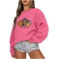 thumbnail image 1 of WXLWZYWL Halloween Sweatshirt for Women Oversized Crewneck Pullover Graphic Long Sleeve Top Cute Y2k Loose Fit, 1 of 3