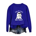thumbnail image 1 of WXLWZYWL Halloween Sweatshirts for Women Long Sleeve Shirts Crewneck Bat Pumpkin Ghost Witch Printed Loose Casual Pullover Tee Tops Hoodie Fall Clothes 2024, 1 of 3