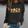 thumbnail image 1 of WXLWZYWL Halloween Sweatshirts for Women Long Sleeve Shirts Crewneck Bat Pumpkin Ghost Witch Printed Loose Casual Pullover Tee Tops Hoodie Fall Clothes 2024, 1 of 3