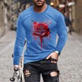 thumbnail image 1 of WXLWZYWL Halloween Tops for Men Men's Halloween Horror Blood Vessel Heart Graphic T-Shirt Bat Shirt Bloody Shirt Spooky Scary Halloween Costume, 1 of 5