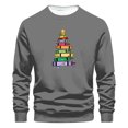 thumbnail image 1 of WXLWZYWL Holiday Sweatshirts Men Regular Crew Neck Long Sleeves Loose Tops Christmas Printed Sweatshirts Fall Winter Sweatshirts Pullover, 1 of 4