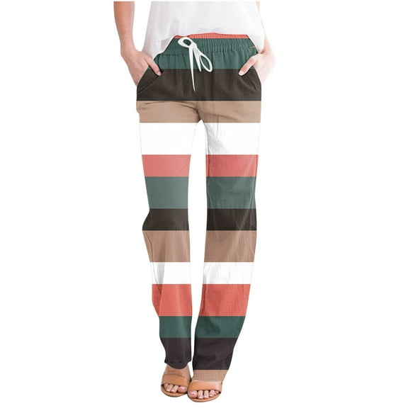 WXLWZYWL Leggings Depot Women's Popular Print High Waist Premium Jogger Casual Long Pajama Lounge Pants Drawstring Sleepwear-Print Design