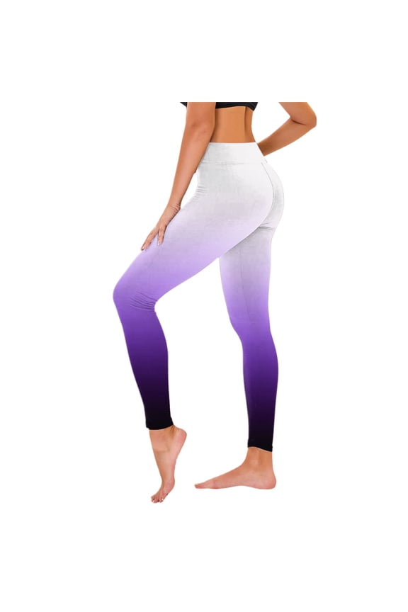 Leggings for Women High Waisted Tummy Control Gradient Yoga Pants Casual Running Workout Lounge Pant Seamless Scrunch Tights Yoga Leggings