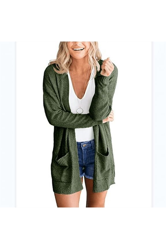 Lightweight Cardigans for Women with Pockets Bottons Open Front Cardigan Pockets Casual Long Sleeve Shirts Trendy Dressy Blouses
