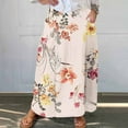 thumbnail image 1 of WXLWZYWL Maxi Skirts for Women Ankle Length Skirt Casual Long Skirt High Waisted Maxi Skirt Reg and Plus Size Skirt Long Skirt with Pockets, 1 of 5