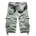 thumbnail image 1 of WXLWZYWL Men's Casual Cargo Shorts with Multi-Pockets Military Loose Fit Tactical Shorts Knee Length Baggy Workout Shorts Multi Pocket for Hiking, 1 of 3