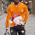 thumbnail image 1 of WXLWZYWL Men's Christmas Sweatshirt Crewneck Trendy Big and Tall Santa Printed Sweatshirts Pullover Tops Party Apparel, 1 of 5