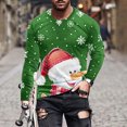 thumbnail image 1 of WXLWZYWL Men's Christmas Sweatshirt Crewneck Trendy Big and Tall Santa Printed Sweatshirts Pullover Tops Party Apparel, 1 of 5