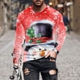 thumbnail image 1 of WXLWZYWL Men's Christmas Sweatshirt Crewneck Trendy Big and Tall Santa Printed Sweatshirts Pullover Tops Party Apparel, 1 of 5