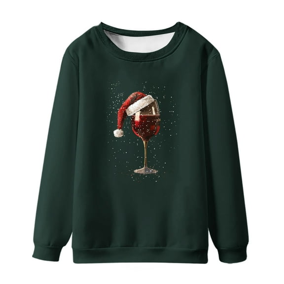 WXLWZYWL Men's Christmas Sweatshirts Funny Graphic Hoodless Pullover Drawstring Loose Fashion Sweatshirts with Pocket