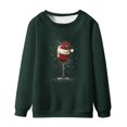 thumbnail image 1 of WXLWZYWL Men's Christmas Sweatshirts Funny Graphic Hoodless Pullover Drawstring Loose Fashion Sweatshirts with Pocket, 1 of 4