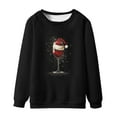 thumbnail image 1 of WXLWZYWL Men's Christmas Sweatshirts Funny Graphic Hoodless Pullover Drawstring Loose Fashion Sweatshirts with Pocket, 1 of 4