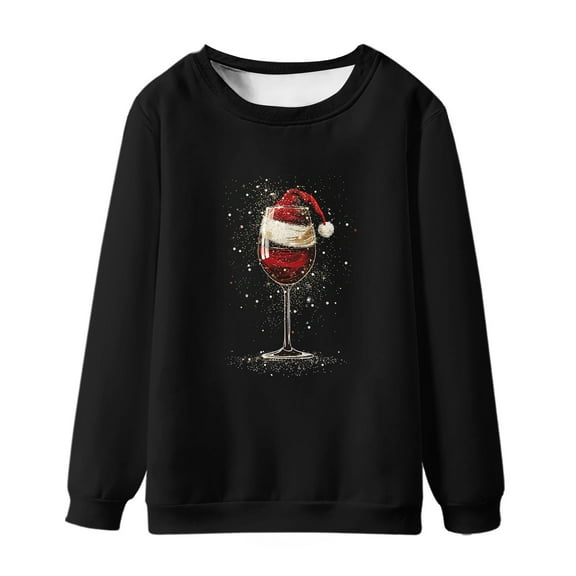 WXLWZYWL Men's Christmas Sweatshirts Funny Graphic Hoodless Pullover Drawstring Loose Fashion Sweatshirts with Pocket