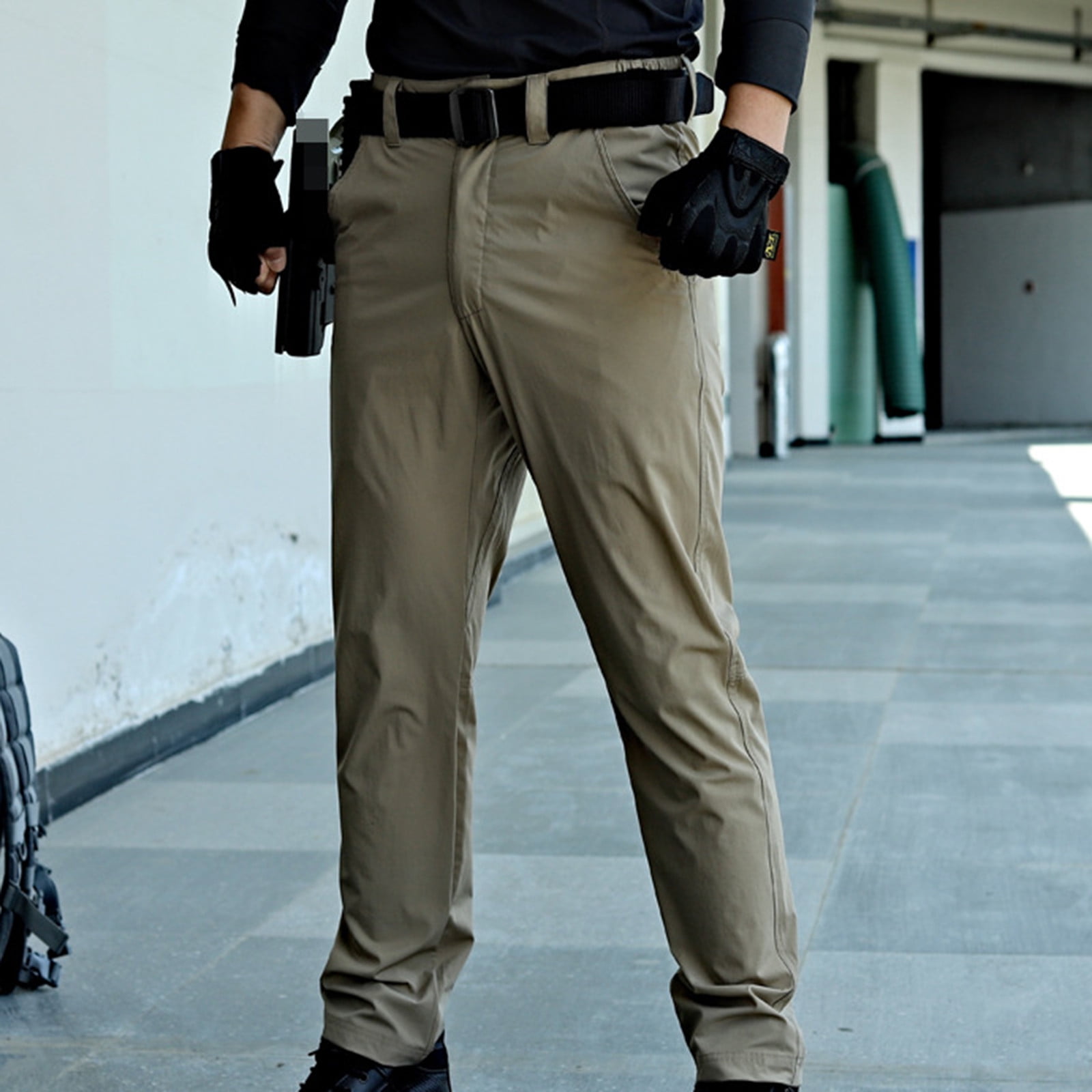 Men's Stretch Dress Pants George Men's Flat Front Wrinkle