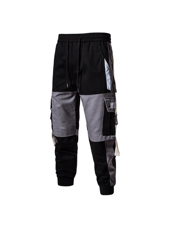 Men's Jogger Pants Casual Punk Tapered Leg Hipster Cargo Baggy Techwear Streetwear Hip Hop Couple Women Unisex Sports Casual Sports Pants