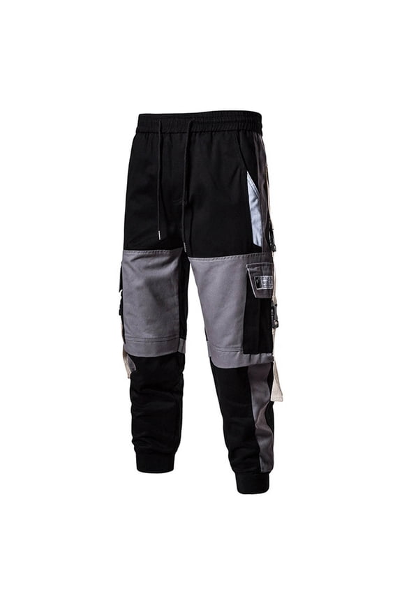 Men's Jogger Pants Casual Punk Tapered Leg Hipster Cargo Baggy Techwear Streetwear Hip Hop Couple Women Unisex Sports Casual Sports Pants