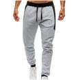 thumbnail image 1 of WXLWZYWL Men's Jogger Sweatpants Slim Fit Pants with Pocket Side Striped Reflection Track Pants for Jogging Gym Running Athletic Casual Joggers Sweatpants for Workout Jogging Pants, 1 of 6