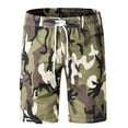 thumbnail image 1 of WXLWZYWL Men's Swim Trunks Plus Size Camo Quick Dry Board Swimsuit Elastic Waist Camouflage Swim Shorts Drawstring Beach Bathing Suits with Pocket, 1 of 4