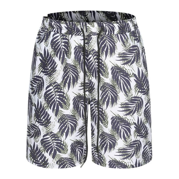 WXLWZYWL Men's Swim Trunks Quick Dry Beach Bathing Suit Board Shorts Hawaiian Swimsuit Printed Beach Shorts Summer Boardshorts with Mesh Lining And Pockets