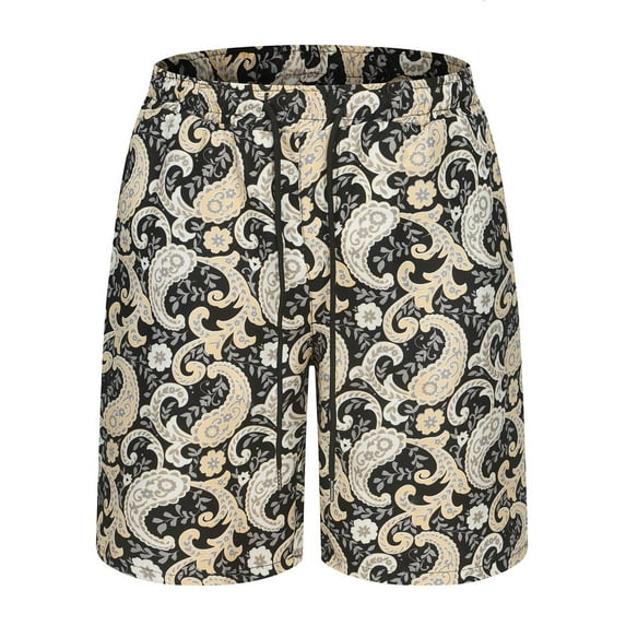 WXLWZYWL Men's Swim Trunks Quick Dry Beach Bathing Suit Board Shorts Hawaiian Swimsuit Printed Beach Shorts Summer Boardshorts with Mesh Lining And Pockets
