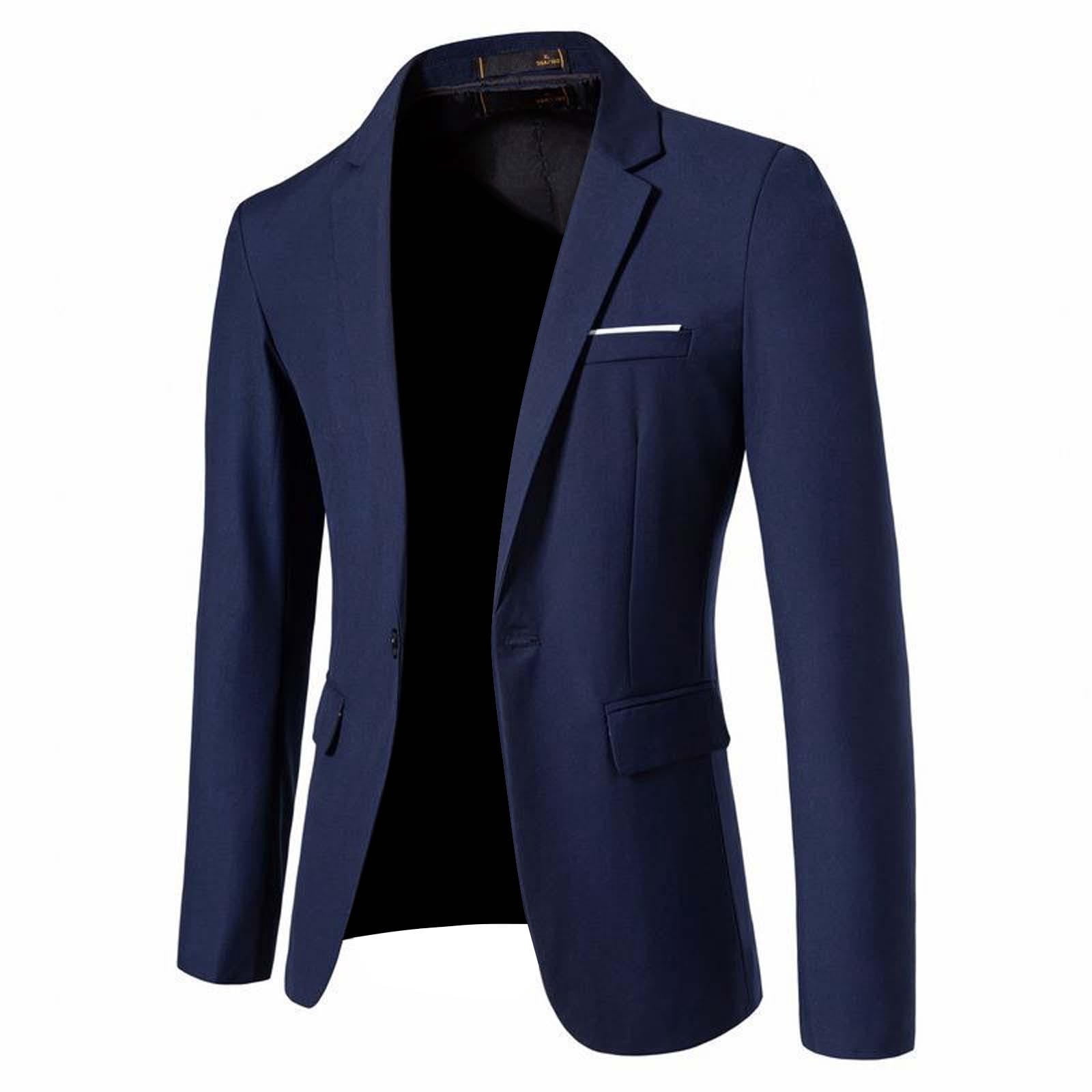 WXLWZYWL Mens Casual Blazers Sport Coat Slim Fit Suit Blazer