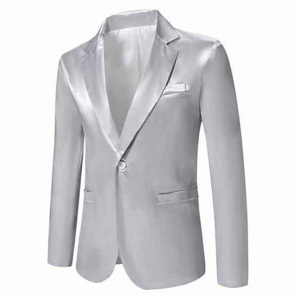 WXLWZYWL Mens Casual Blazers Sport Coat Slim Fit Suit Blazer Jacket Two Button Lightweight for Casual Business