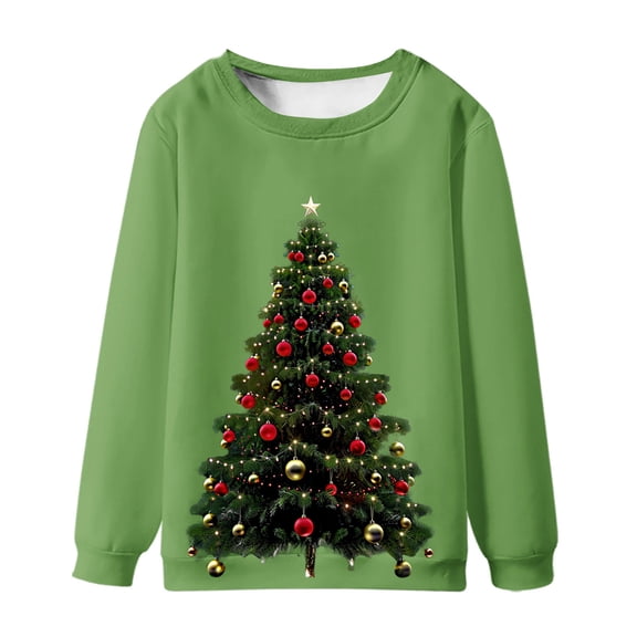 WXLWZYWL Mens Christmas Sweater Ugly Christmas Printed Round Neck Long Sleeve Pullover Sweatshirt Top