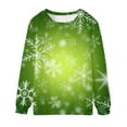 thumbnail image 1 of WXLWZYWL Mens Christmas Sweatshirts 3D Print Sweatshirt Snowflakes Pullover Long Sleeve Sweater Novelty Crew Neck Sweatshirt, 1 of 3