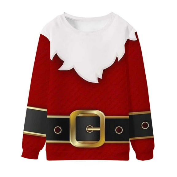 WXLWZYWL Mens Christmas Sweatshirts 3D Print Sweatshirt Snowflakes Pullover Long Sleeve Sweater Novelty Crew Neck Sweatshirt