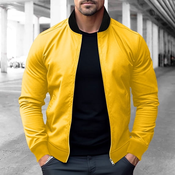 WXLWZYWL Mens Coat with Zip Out Liner Mens Baseball Varsity Spring Jacket - Bomber Letterman Real Lambskin Red School College Jacket