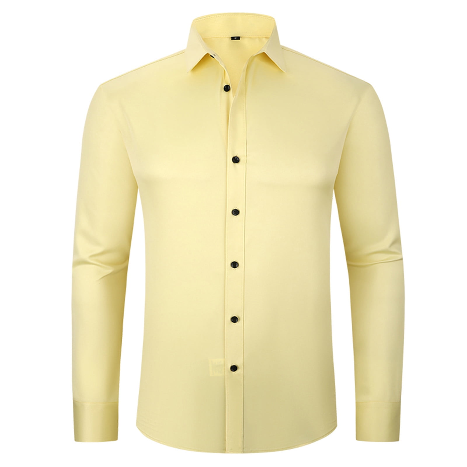 WXLWZYWL Mens Dress Shirts Long Sleeve Regular Fit Stretch