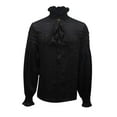 thumbnail image 1 of WXLWZYWL Mens Pirate Shirt Vampire Renaissance Medieval Victorian Gothic Clothing, 1 of 5