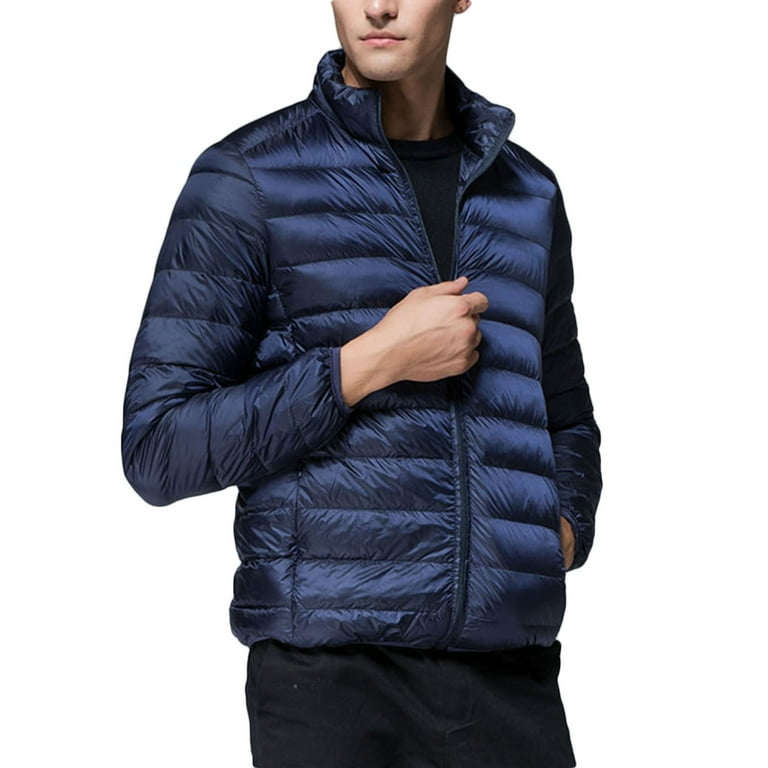 WXLWZYWL Mens Puffer Jackets Packable Travel Neck Pillow