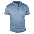 thumbnail image 1 of WXLWZYWL Mens Short Sleeve Tops Summer T Shirt Fashion Front Pocket Button down Tee Topc, 1 of 5