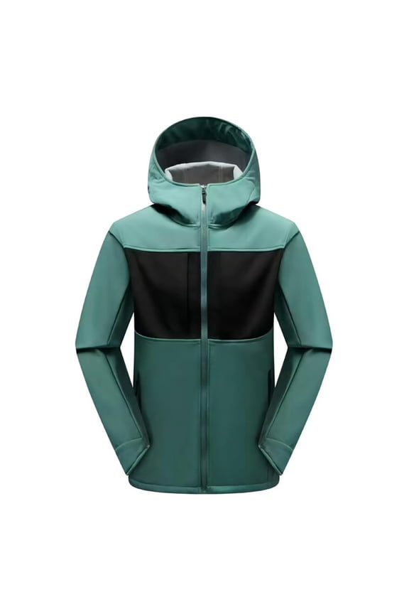 Mens Winter Jacket Waterproof Warm Snow Ski Jackets Faux Fur Fleece Rain Coats with Removable Hood