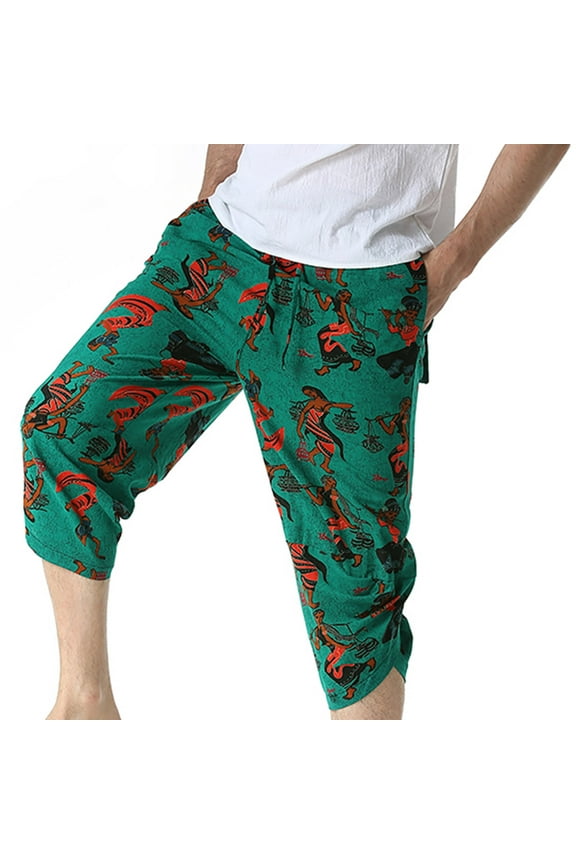 Mens Yoga Pants Loose Fit Flowy Boho Pants Loose Yoga Harem Joggers Casual Bohemian Hippie Palazzo Lounge Comfy Elephant Pajama Streetwear