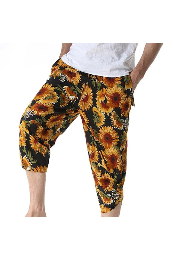 Mens Yoga Pants Loose Fit Flowy Boho Pants Loose Yoga Harem Joggers Casual Bohemian Hippie Palazzo Lounge Comfy Elephant Pajama Streetwear