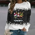 thumbnail image 1 of WXLWZYWL Merry Christmas Womens Sweatshirt Xmas Long Sleeve Round Neck Funny Shirts Christmas Lights Trees Pullover Tops, 1 of 4