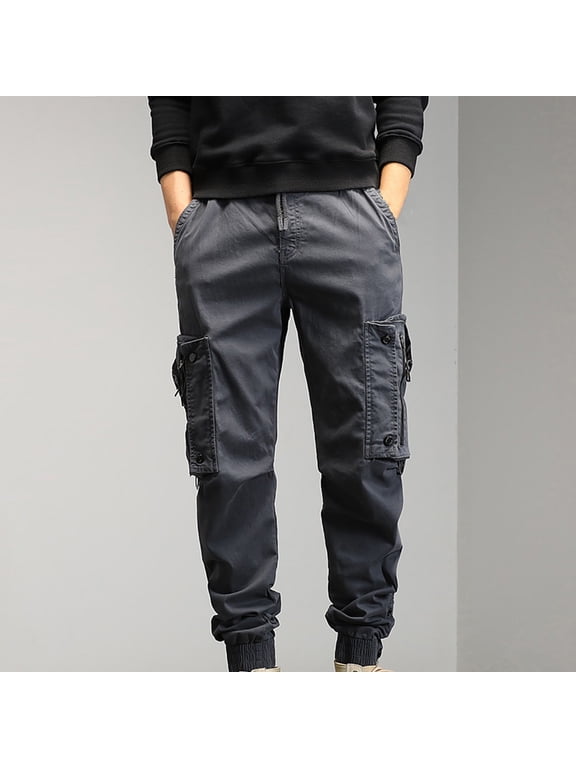 Military Cargo Pants for Men Tactical Multi-Pocket Wear-Resistant Drawstring Waist Combat Trousers Camo Joggers Hiking Cargo Pants Slim Fit Stretch Casual Pants