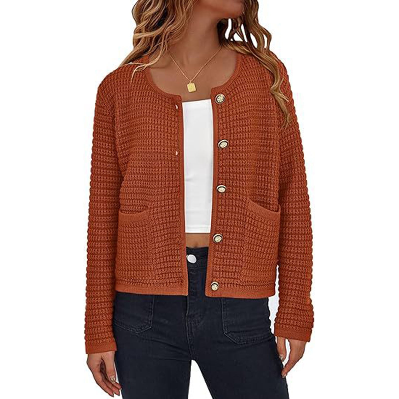 Girls Open Front Cardigan Sweater - Fall Loose Fit Overcoat With Pockets, Cute & Casual