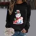 thumbnail image 1 of WXLWZYWL Oversized Sweatshirts for Women Long Sleeve Crewneck Pullover Xmas 3D Graphic Ugly Sweater Santa Shirts Funny Gifts, 1 of 4