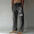 thumbnail image 1 of WXLWZYWL Pants for Men Relaxed Fit Big and Tall Men's Sweatpants Jogging Pants Athletic Bottoms with Elastic Waist and Adjustable Drawstring, 1 of 3