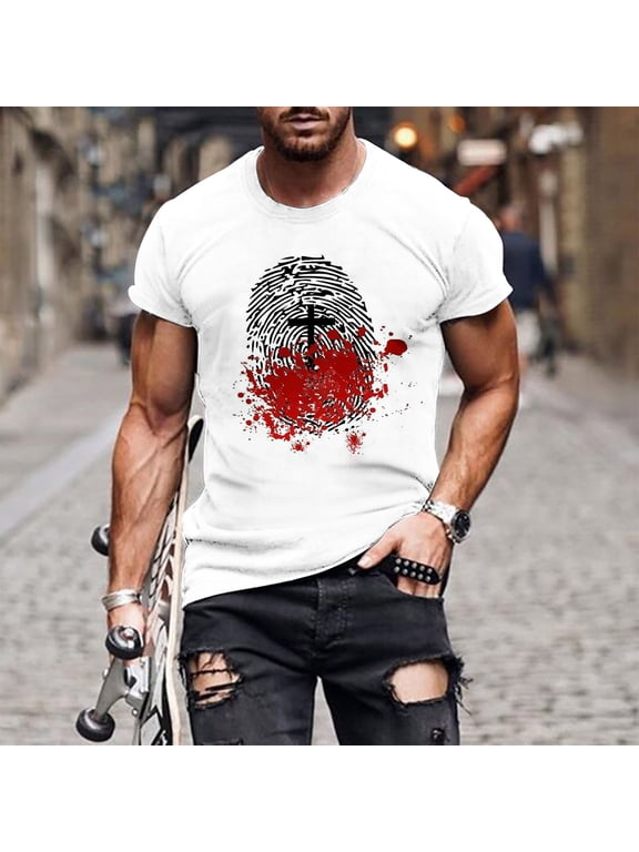 Plus Size Men' Jesus Cross 3D Printing T-Shirt Short Sleeve Round Neck Funny Graphic Tees Tops Christian Religious Bible T-Shirts Black M