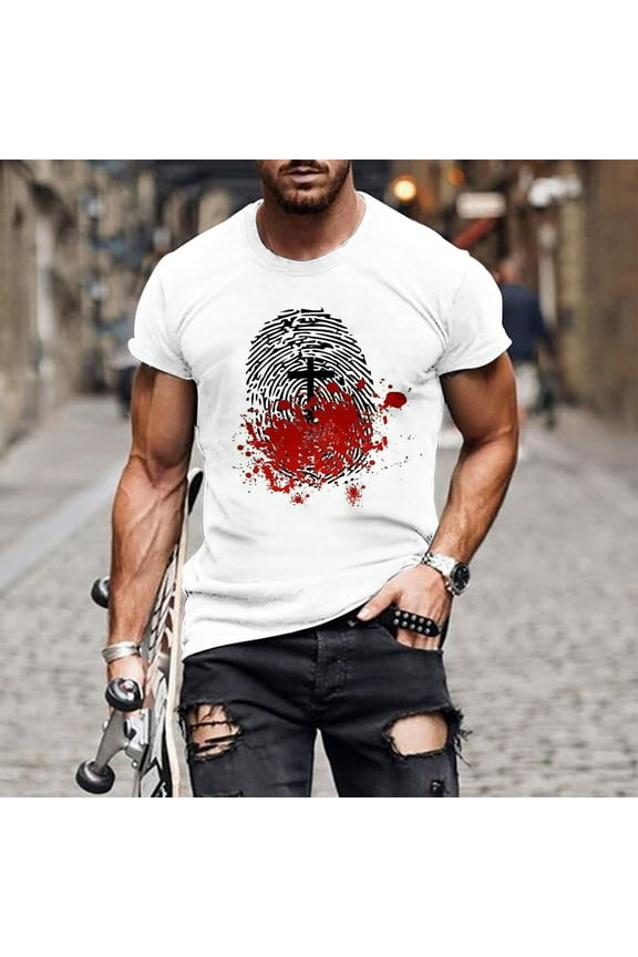 Plus Size Men' Jesus Cross 3D Printing T-Shirt Short Sleeve Round Neck Funny Graphic Tees Tops Christian Religious Bible T-Shirts Black XXXXL