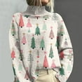 thumbnail image 1 of WXLWZYWL Plus Size Turtleneck Sweater for Women Long Sleeved Top Loose Fitting Sweater Christmas, 1 of 5