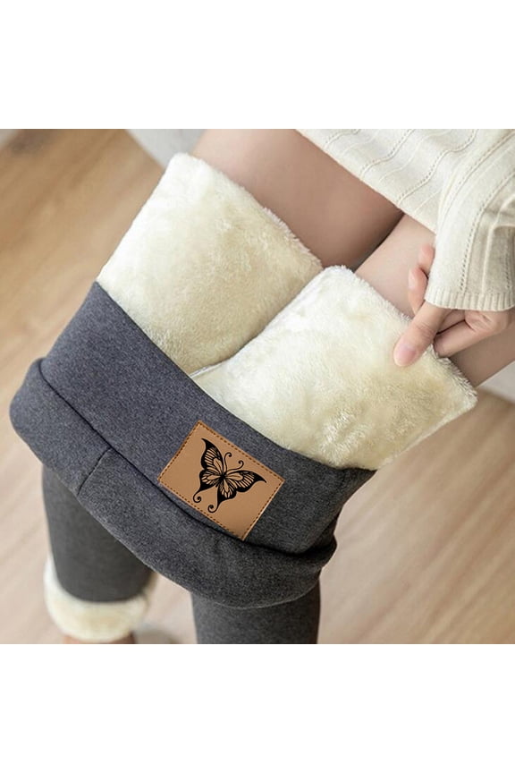 Sherpa Fleece Lined Leggings for Women Winter Warm Thermal Yoga Pants High Waist Stretchy Workout Leggings Tights